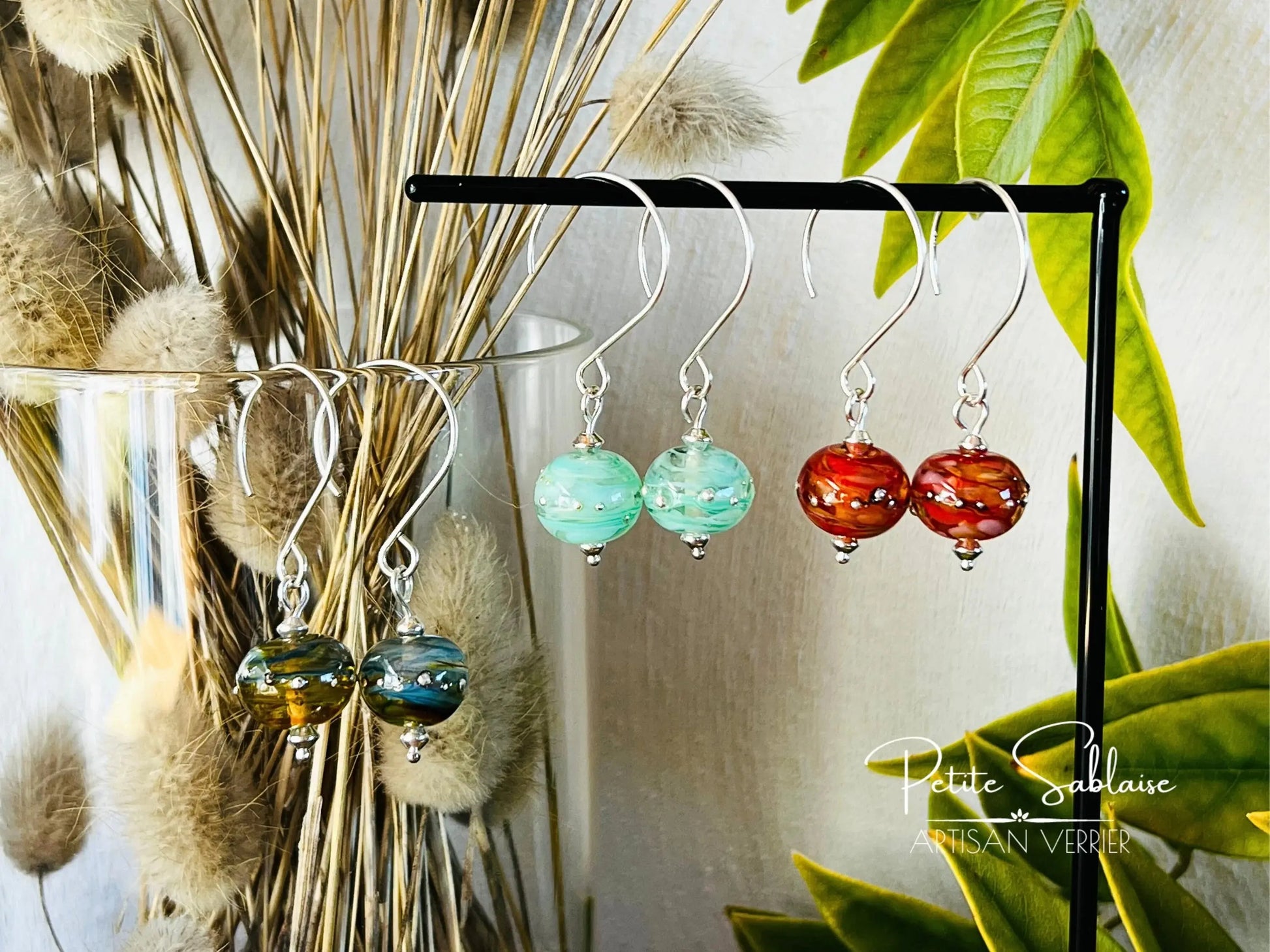 Boucles d'oreilles Fantaisies "Ecume de mer" en Argent - Petite Sablaise