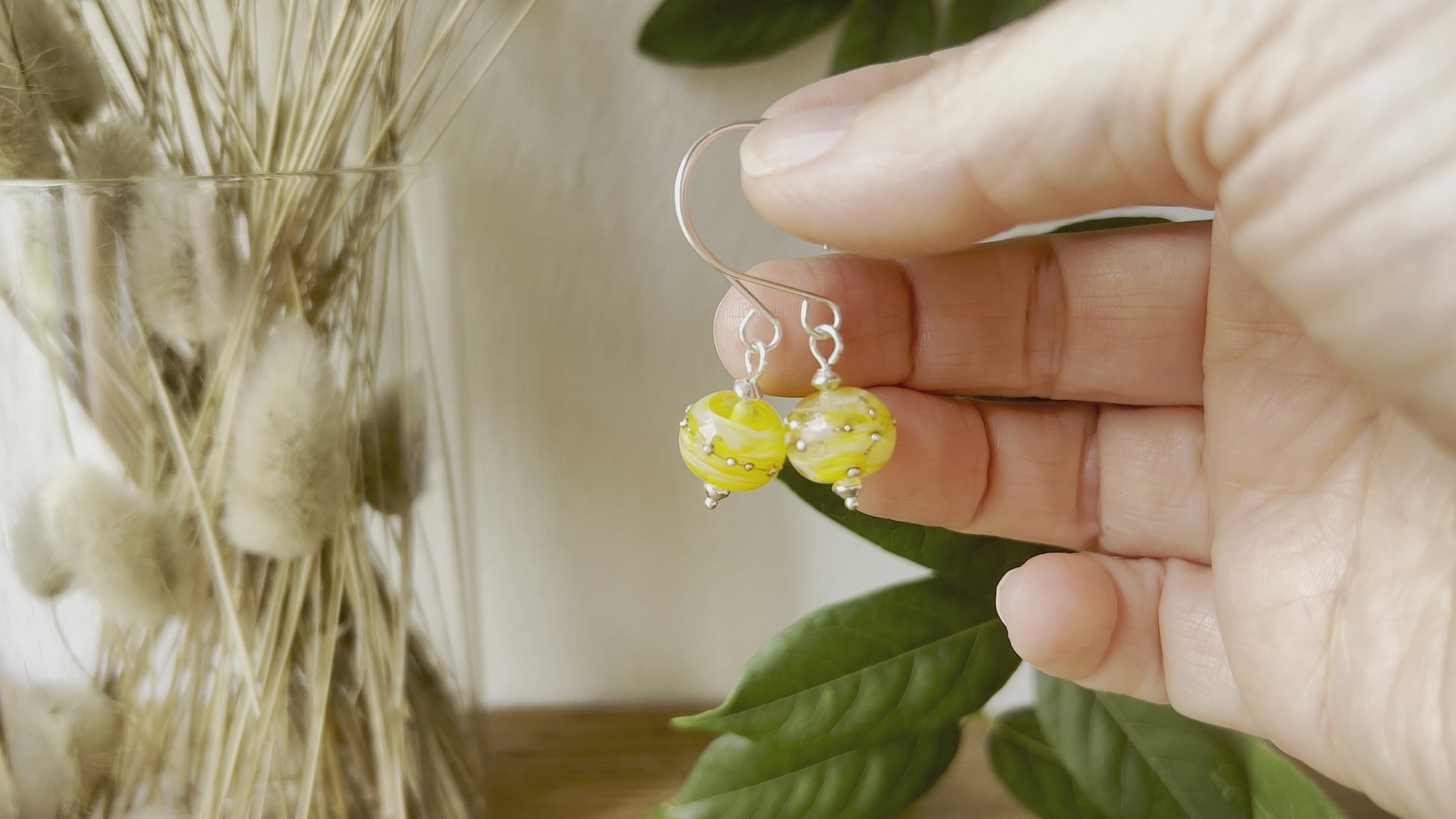 Vidéo Boucles d'oreilles Fantaisies en Argent "Soleil d'été"