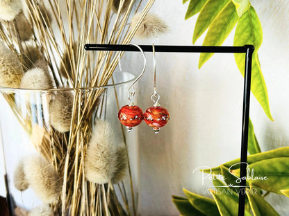 Boucles d'oreilles Artisanales en Argent "Eté Indien" - Petite Sablaise