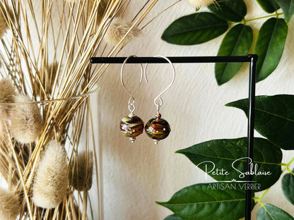 Boucles d'oreilles Fantaisies "Bora Bora" en Argent - Petite Sablaise