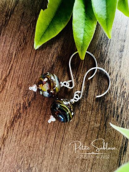 Boucles d'oreilles Fantaisies "Bora Bora" en Argent - Petite Sablaise