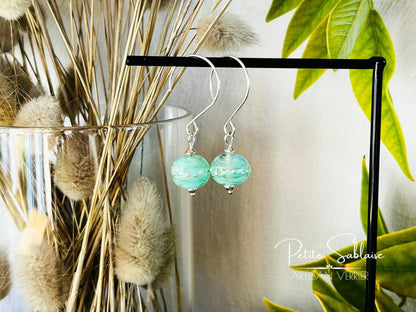 Boucles d'oreilles Fantaisies "Ecume de mer" en Argent - Petite Sablaise