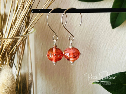 Boucles d'oreilles Fantaisies en Argent "Pêche" - Petite Sablaise