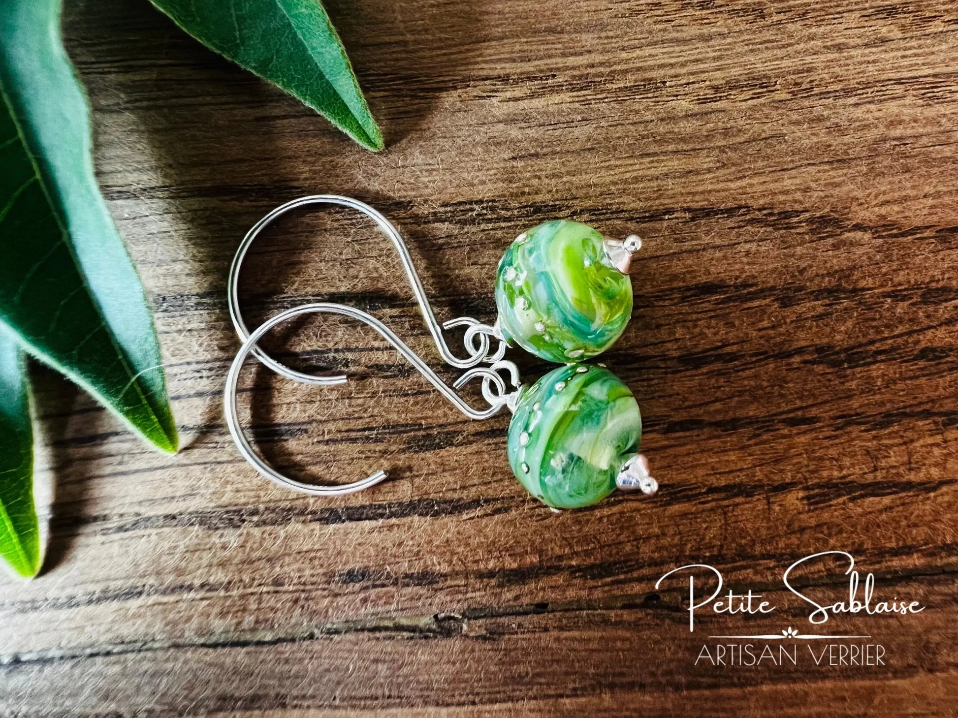 Boucles d'oreilles Fantaisies en Argent "Un air de Printemps" - Petite Sablaise