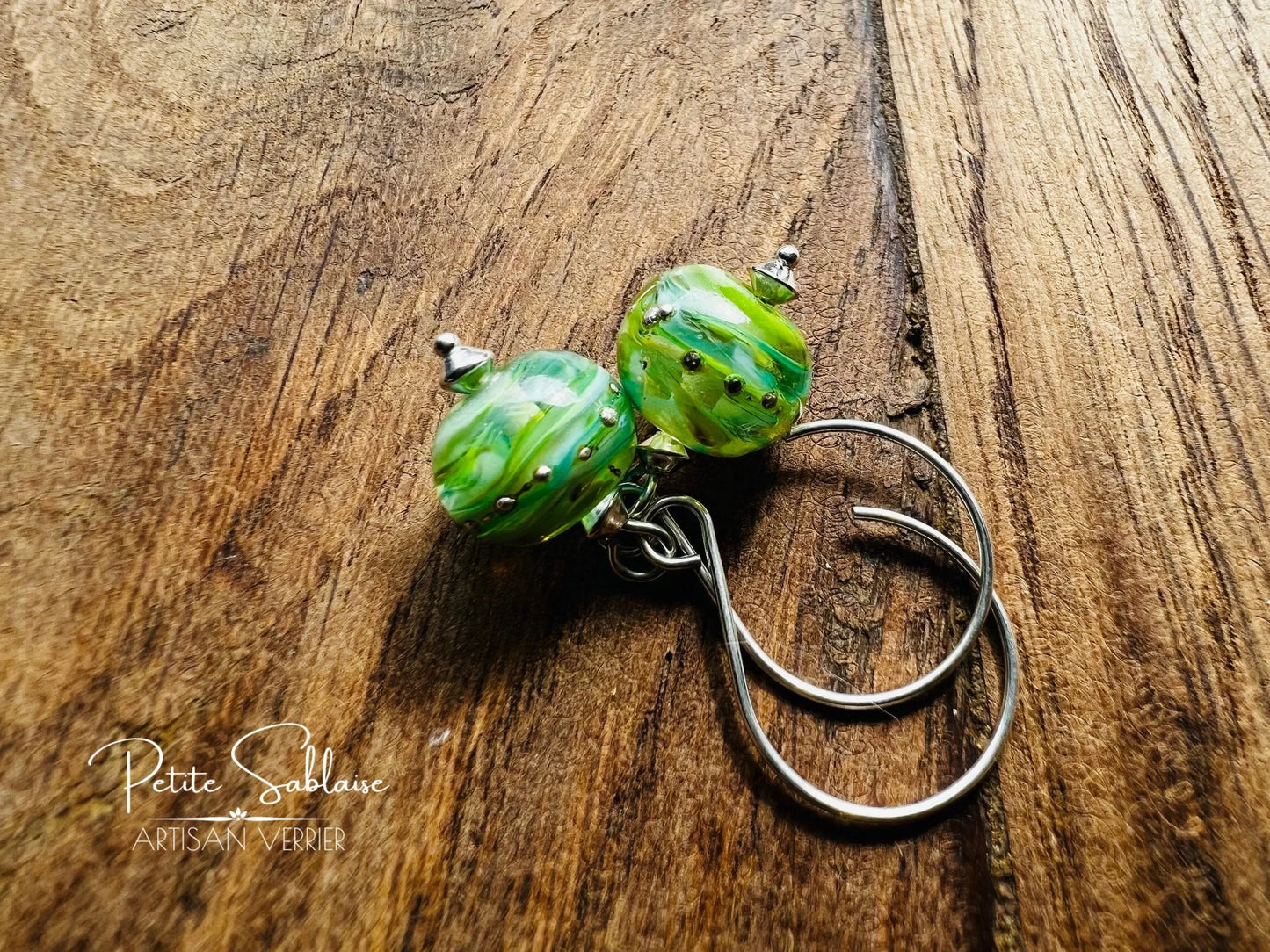 Boucles d'oreilles Fantaisies en Argent "Un air de Printemps" - Petite Sablaise