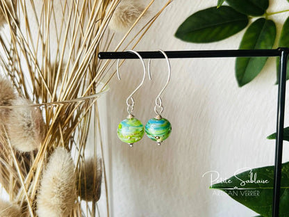 Boucles d'oreilles Fantaisies en Argent "Un air de Printemps" - Petite Sablaise