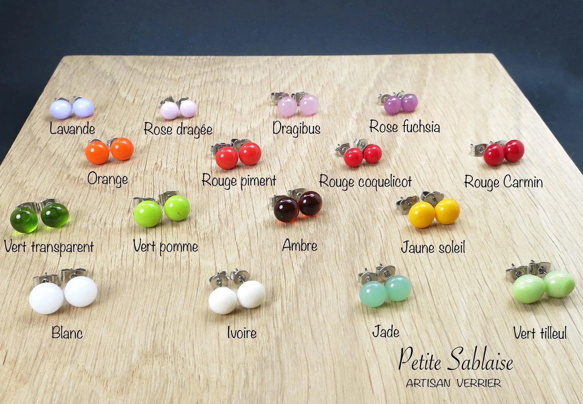 Boucles d'Oreilles Fantaisie Hypoallergénique - Petite Sablaise