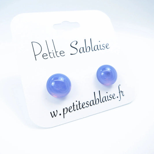 Puces d'Oreilles Fantaisies Clématite Hypoallergénique - Petite Sablaise