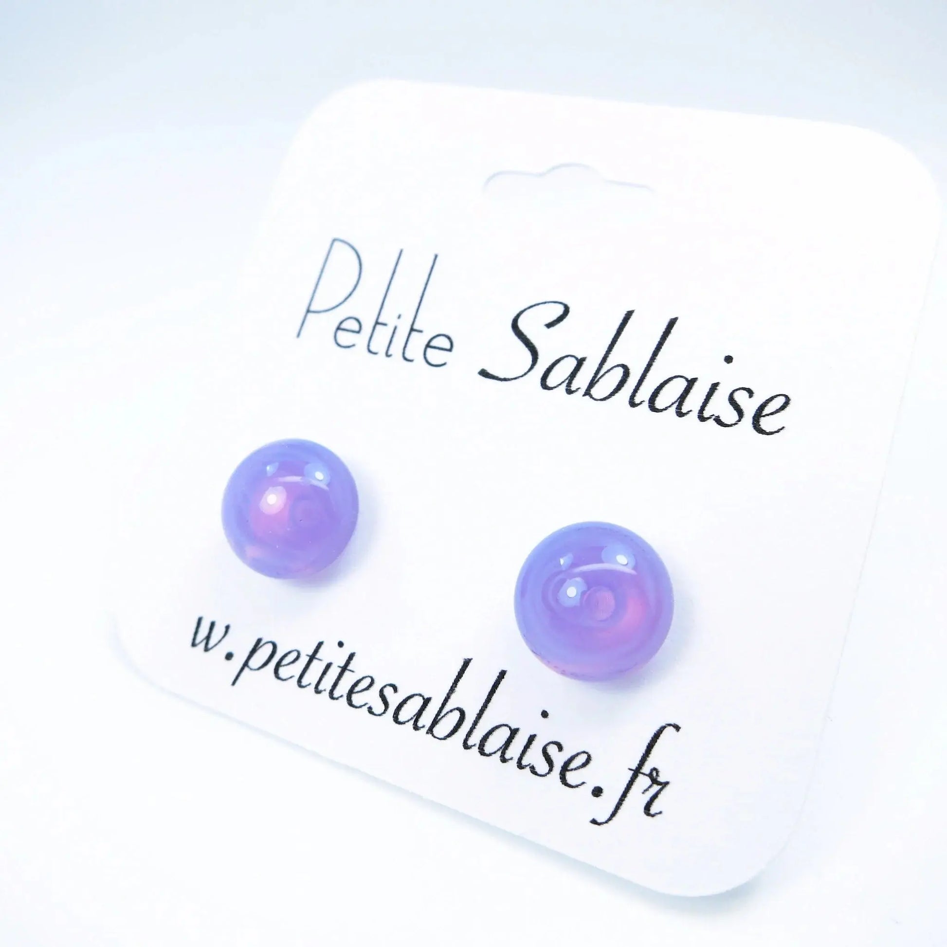 Puces d'Oreilles Fantaisies Clématite Hypoallergénique - Petite Sablaise