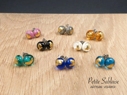 Puces d'oreilles Artisanales en Argent - Petite Sablaise