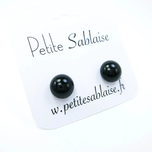 Puces d'oreilles Noires Hypoallergénique - Petite Sablaise