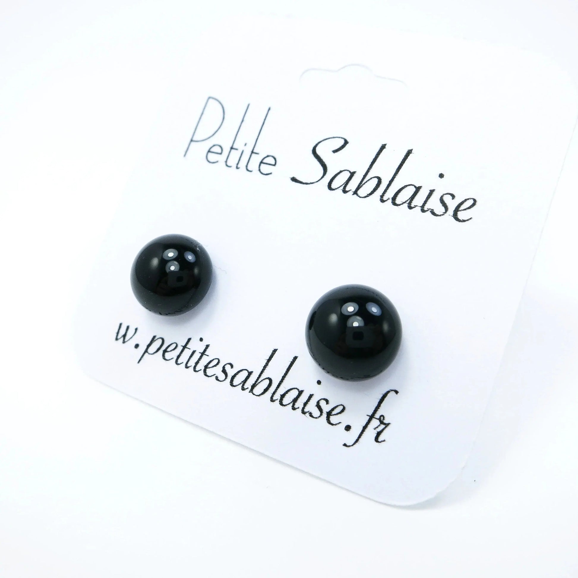 Puces d'oreilles Noires Hypoallergénique - Petite Sablaise