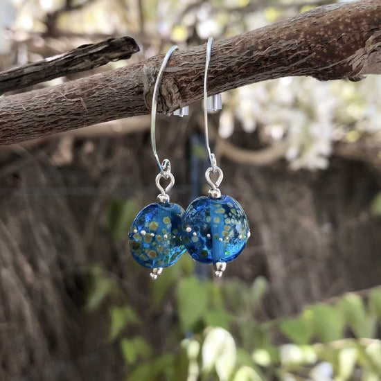 Vidéo Boucles d'oreilles Artisanales en Argent "Turquoise"