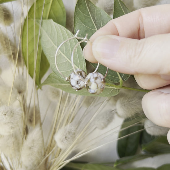 Vidéo Boucles d'oreilles Créoles Artisanales "Champagne doré"