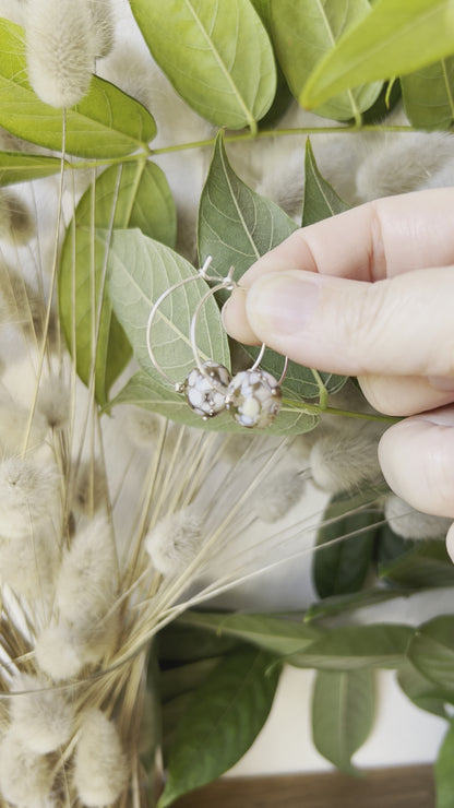 Vidéo Boucles d'oreilles Créoles Artisanales "Champagne doré"