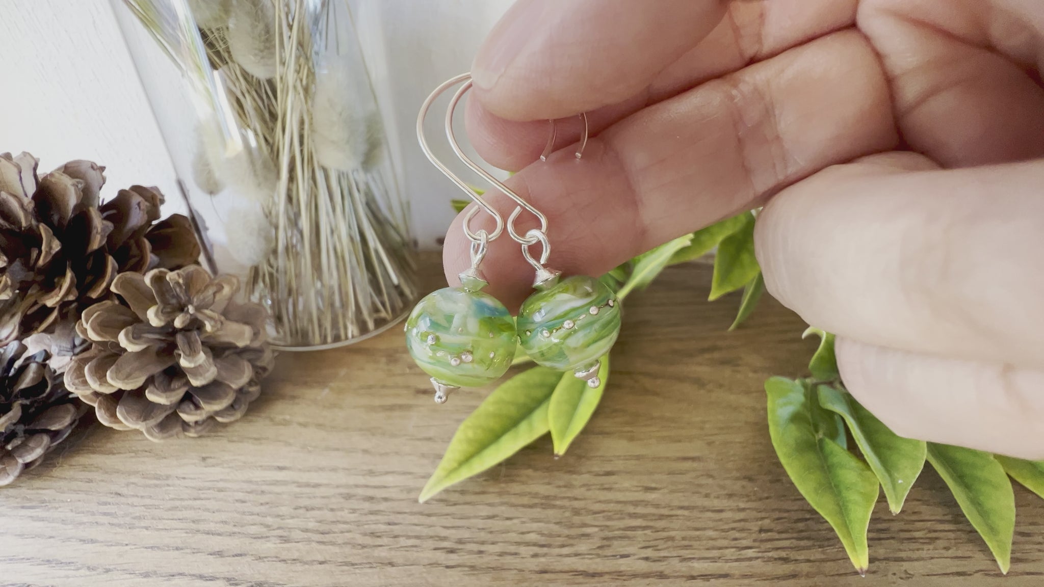 Vidéo Boucles d'oreilles Fantaisies en Argent "Un air de Printemps"