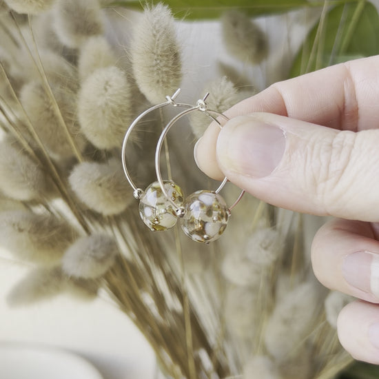 Vidéo Boucles d'oreilles Créoles Fantaisies "Pluie de Champagne"